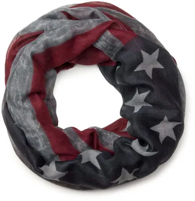 Produktbild von styleBREAKER Vintage Design USA Flaggen Muster Loop Schlauchschal, Stars and Stripes, Uni 01016083
