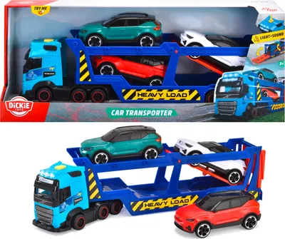 Produktbild von Dickie Go Real Volvo Car Transporter 203747017 - 3 Volvo XC40 Recharge Spielzeug Autos