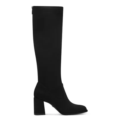 Produktbild von Tamaris Damen Stiefel Langschaft Reißverschluss Blockabsatz 1-25525-43, Größe:36 EU, Farbe:Schwarz
