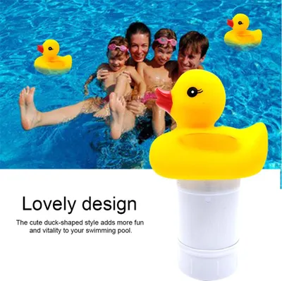 Image de Nettoyeur automatique de chlore pour piscine Distributeur flottant en forme de canard pour spa et piscine