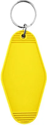 Produktbild von CombiCraft Hunter Hotel Schlüsselanhänger Gelb, 45x88mm - 10 Stück