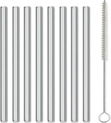 Produktbild von Strohhalme aus Glas, 15 cm, Satz mit 8 Stück - Kela | Grace