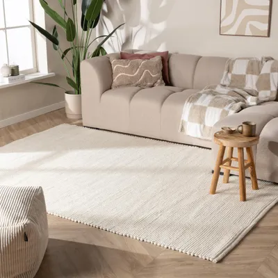 Image de Volero - Tapis en laine - Feline Blanc - 280x380 cm