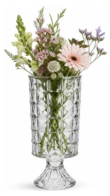 Produktbild von Alessandro Blumenvase Genova – transparentes Glas – H23 cm – zylindrische Form