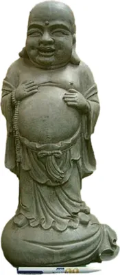 Produktbild von Schöner Mönch aus Steinguss perfekt für den Garten die Terrasse oder den Vorgarten ist Frostfest Witterungsbeständig und Neu 47cm H, SU-2008