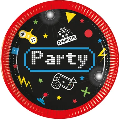Immagine prodotto di Piatti da gioco per feste, 20 cm, 8 pezzi.