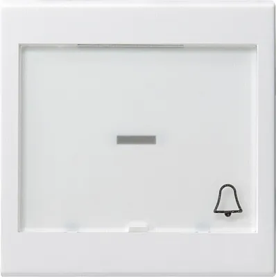 Produktbild von GIRA 067903 Wippe+BSF groß+Symbol Klingel System 55 Reinweiß glänzend