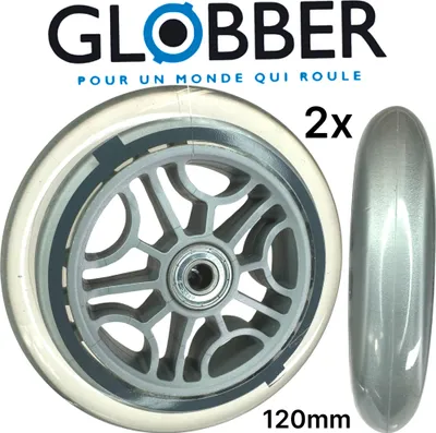 Produktbild von Globber 3in1 5in1 Ersatzräder Kickboard Vorne 120 mm (2 Stück)