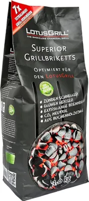 Immagine prodotto di lotusgrill - Bricchetti in carbone di faggio 3 Kg