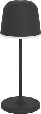 Produktbild von EGLO LED Akku Tischleuchte außen Mannera-S, kabellose Outdoor Tischlampe touch dimmbar, Außenleuchte mit Erdspieß, Alu, Stahl in schwarz, IP54