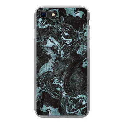 Produktbild von MuchoWow® Handyhülle Schutzhülle Hülle für iPhone 7 Marmor - Naturstein - Luxus Silikon Softcase Handy Hülle - Kartenhalter
