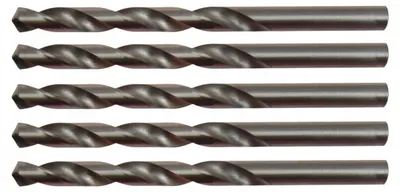 Obrázek produktu pro Sada 5 kusů kovových vrtáků REXXER HSS, průměr 8 mm, broušené