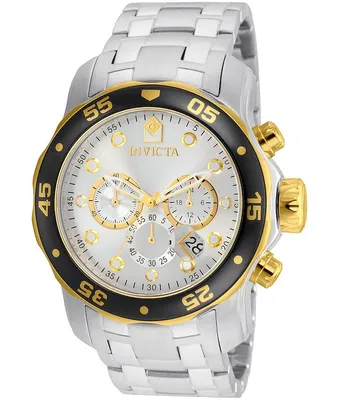 Immagine prodotto di Invicta Pro Diver - SCUBA 80040 Orologio da Uomo - Movimento al Quarzo - Acciaio Inossidabile con Quadrante Argento - 48 mm