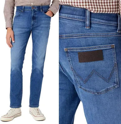 Obrázek produktu pro WRANGLER, pánské džíny, slim fit, LARSTON, W29 L34, modré, džíny, baggy jeans, buggy