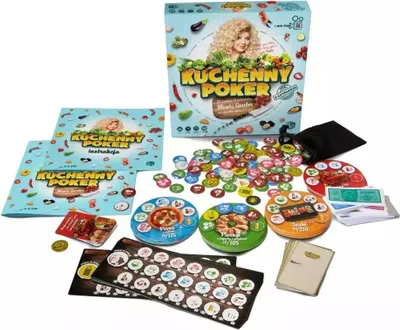 Produktbild von Brettspiel Küchenpoker – Interaktives Kochduell mit Magda Gessler und Rezeptbroschüre