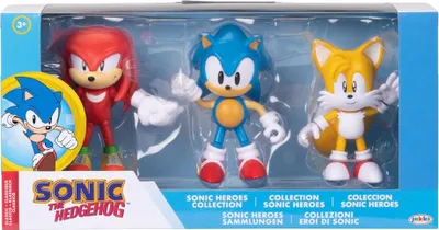 Produktbild von Sonic the Hedgehog Classic 3er-Pack Actionfiguren, 10 cm