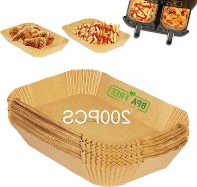 Zdjęcie produktu dla Papier do pieczenia bez BPA do frytkownicy powietrznej, 200 sztuk, 22 x 14 cm