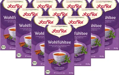Produktbild von 10 x  YOGI TEA Wohlfühltee | 10 x 30,6g