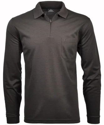 Ragman Langarm-T-Shirt langarm gestreift in grau