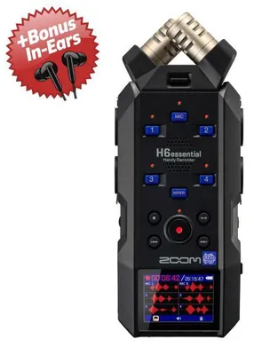 Produktbild von Zoom Audio-Recorder H6essential + Bonus In-Ear Kopfhörer