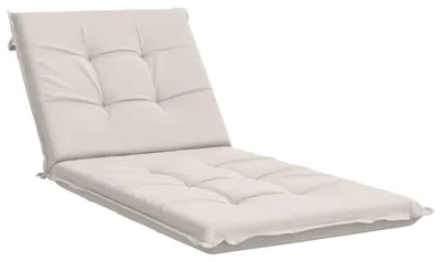 Productafbeelding van Zonnebedkussen GEMERT, 100% polyester, wit, 190 x 70 x 9 cm