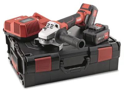 Obrázok produktu pre Flex Akku Winkelschleifer LBE 125 18.0-EC/5.0 Set (18 V, inkl. 2 Akkus 5,0 Ah)