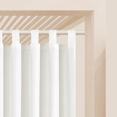 Immagine prodotto di Tenda da giardino per esterni con passanti TRENDY GARDEN bianca I., varie misure (prezzo per 1 pezzo) MyBestHome Dimensioni: 155x250 cm