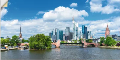 Produktbild von ARTland Wandbild, selbstklebend Frankfurt am Main Größe: 40x20 cm