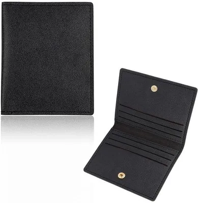Productafbeelding van RFID-beschermende creditcardhouder, 8 kaartvakken, compact, zwart