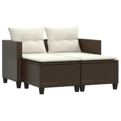 Zdjęcie produktu dla VidaXL 365792, 2 siedz., Kremowy, 110 kg, 1220 mm, 650 mm, 620 mm