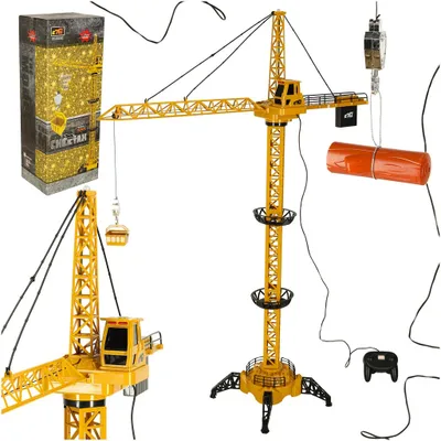 Obrázok produktu pre KIK Diaľkovo ovládaný stavebný žeriav RC s hákom, 128 cm