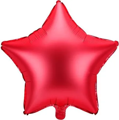 Obrázok produktu pre Fóliový balón Hviezda, červený, 48 cm