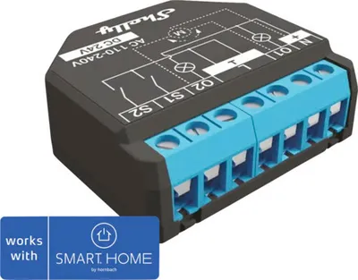 Produktbild von Shelly Plus 2PM, Dual WLAN + Bluetooth Schaltaktor mit Messfunktion