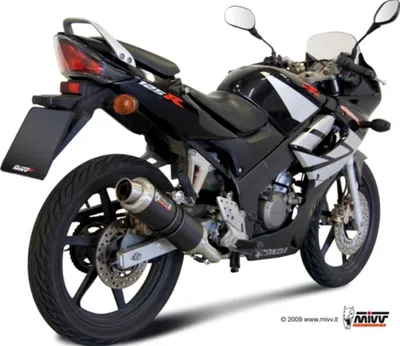 Zdjęcie produktu dla Układ wydechowy Mivv – kompletny zestaw 1x1 Carbon GP Sport do Hondy CBR R 125 cm³, rok produkcji 2004–2010