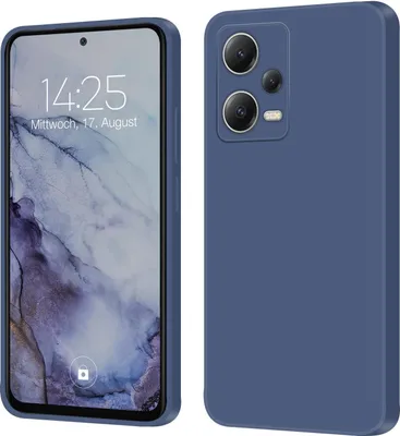 Produktbild von Hülle für Xiaomi Redmi Note 12 5G Case Cover Bumper Silikon Softgrip Schutzhülle Farbe: Lavendelblau