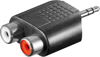 Produktbild von Goobay -Adapter 3,5 mm Jack> 2x Tulp