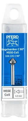 Immagine prodotto di PFERD TOOLS HSSE Co5 Svasatura conica e sbavatura a 90° DIN 335 C