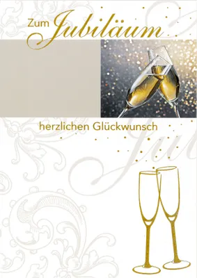 Produktbild von Jubiläum - A4 - Glückwunschkarte im Format 21 x 29,7 cm mit