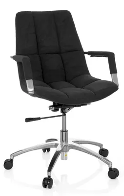 Obrázek produktu pro hjh OFFICE Home Office Kancelářská židle SARANTO Kancelářská židle s područkami Látková otočná židle