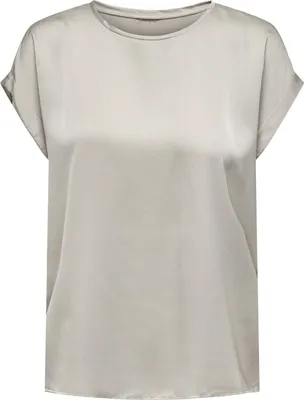 Produktbild von ONLY Glänzende Kurzarm Bluse Silky Shirts mit Seiden Optik Größe: S