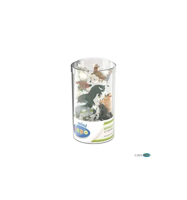 Image de Figurine de jeu Papo Mini PLUS Ferme (récipient en plastique, 12 pièces)