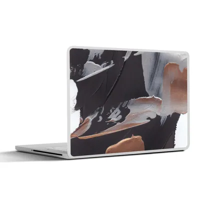 Produktbild von MuchoWow® Laptop Aufkleber Sticker Cover Abstrakt - Farbe - Gold 32.5x23.5 cm - Sticker für Laptop - Selbstklebend