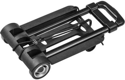 Produktbild von Sackkarre, Klappbar, 45 kg Tragkraft, Stahl, 150 mm Gummiräder, Teleskopgriff Aluminium