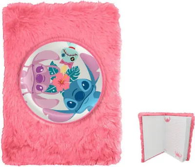 Produktbild von Disney Lilo und Stitch Plüsch A5 Notizbuch, Notizblock