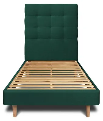 Obrázek produktu pro Postel s čalouněným čelem - sametová látka - 90 x 200 cm