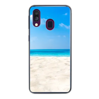 Produktbild von MuchoWow® Handyhülle Schutzhülle Hülle für Samsung Galaxy A40 Strand - Meer - Sand Silikon Softcase Handy Hülle - Handy-Tasche