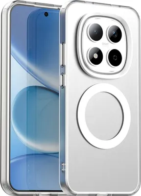 Immagine prodotto di Custodia MagSafe per Xiaomi Redmi Note 15 Pro 5G - Cover posteriore Phonesta HardFrost Semi-Trasparente - Bianco opaco