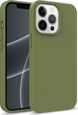 Produktbild von Mobigear  iPhone 13 Mini Hülle Umweltfreundliches Backcover - Olive
