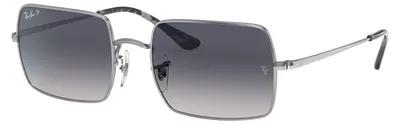 Zdjęcie produktu dla Ray-Ban RECTANGLE 1969, Dorosły, Uni , Prostokątny, Srebrny, Soczewki spolaryzowane, Metal