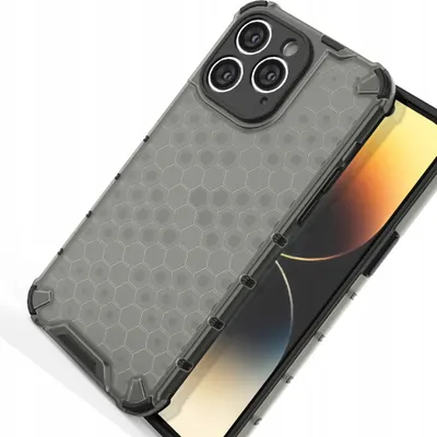 Produktbild von Hurtel Honeycomb, Mantelhülle, Apple, iPhone 14 Pro Max, 17 cm (6.7"), Schwarz